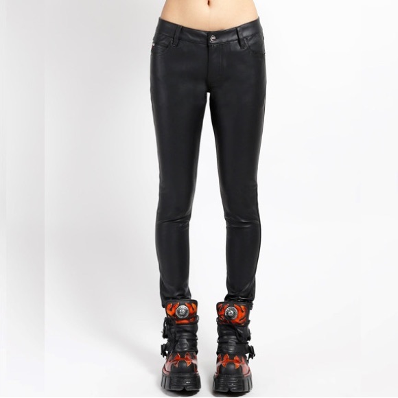 COPY - NWT Tripp NYC Vegan Leather Deville Jean - Picture 1 of 9